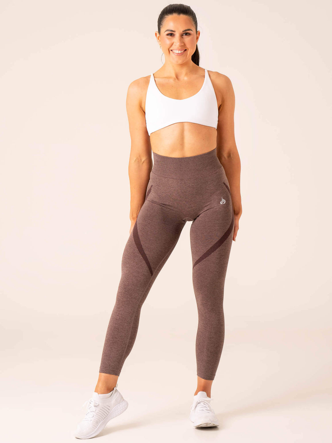 Sculpt Seamless Leggings - Chocolate Marl Clothing Ryderwear 