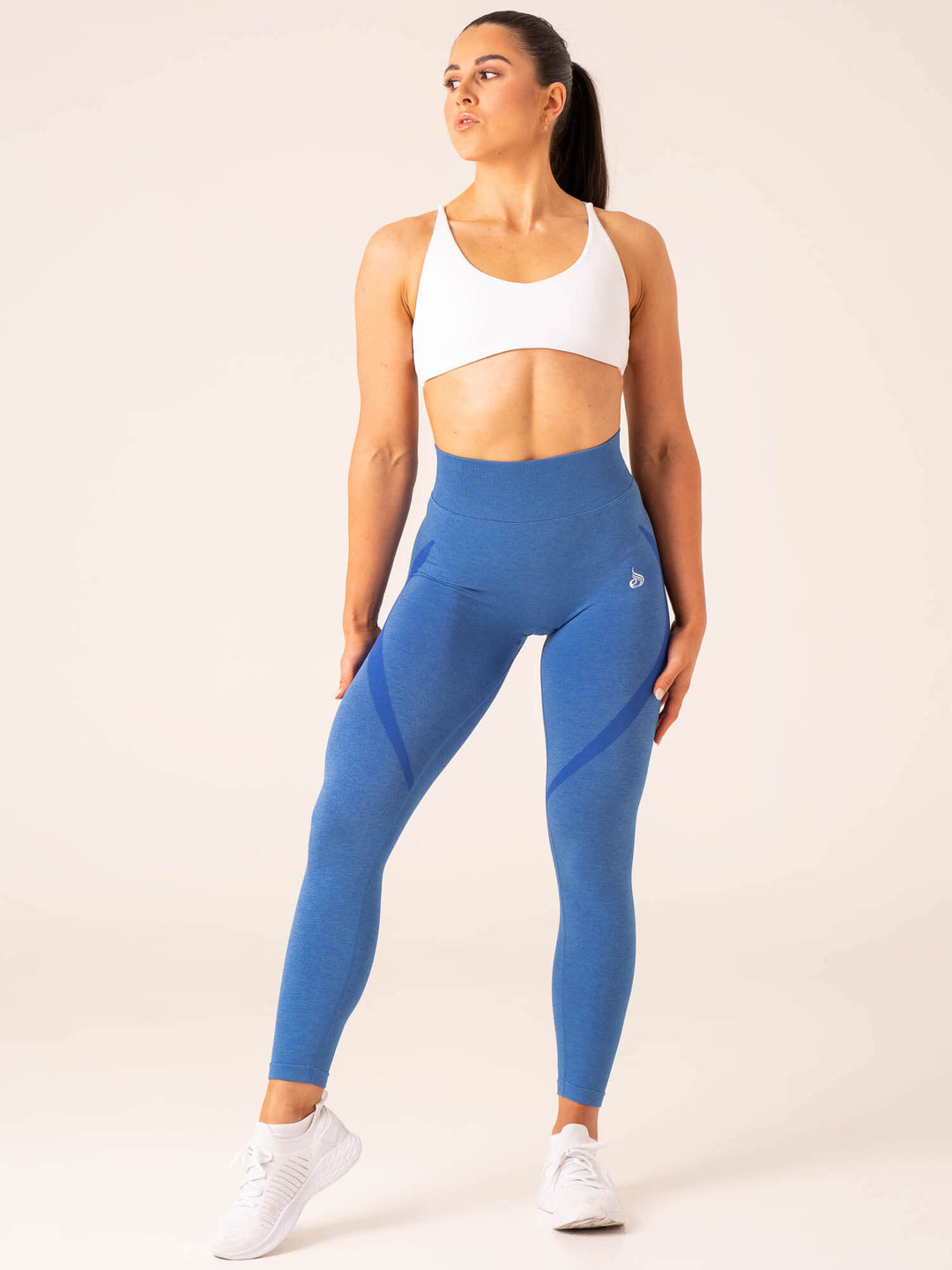 Sculpt Seamless Leggings - Cobalt Marl Clothing Ryderwear 
