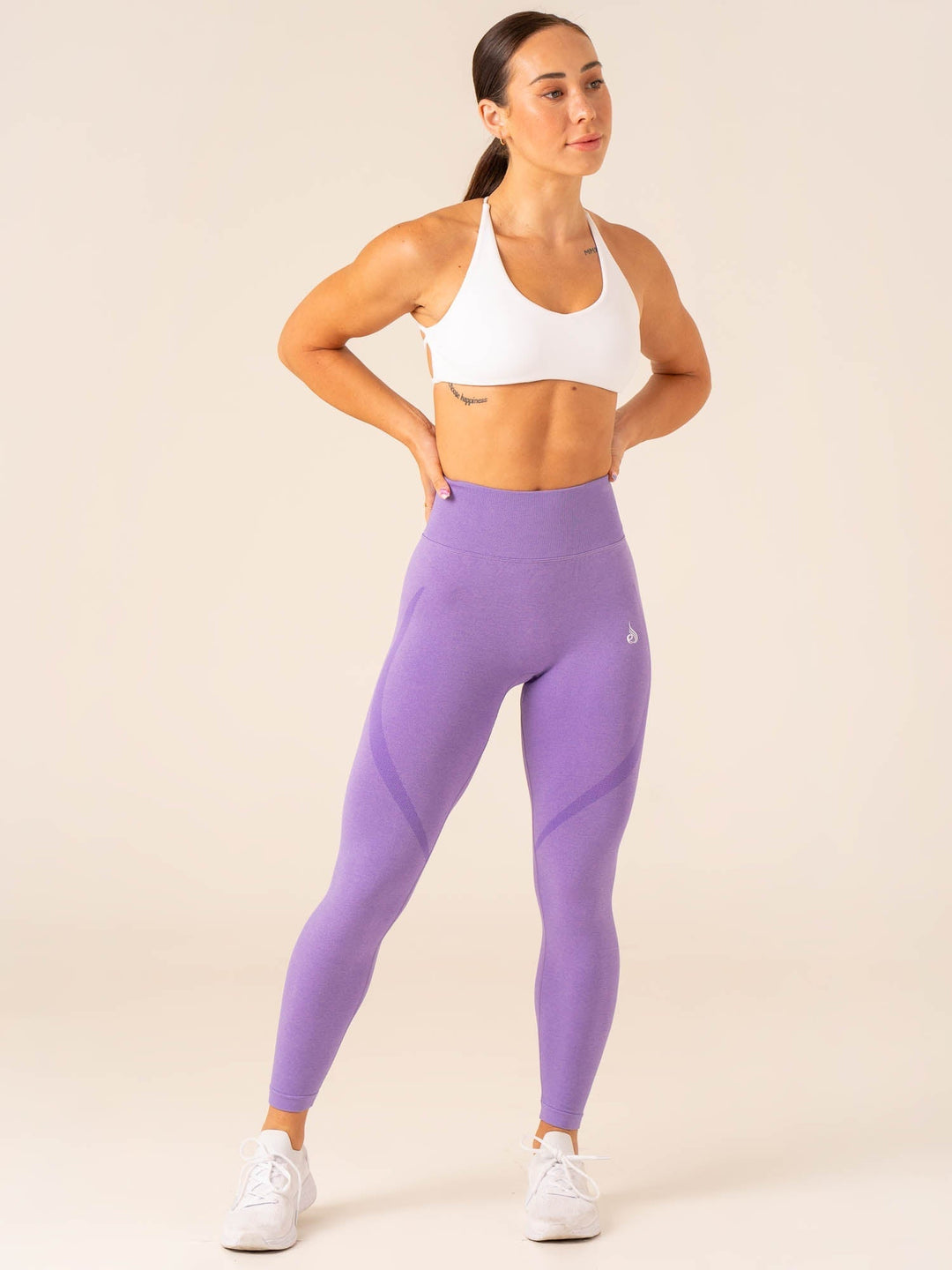 Sculpt Seamless Leggings - Violet Marl Clothing Ryderwear 
