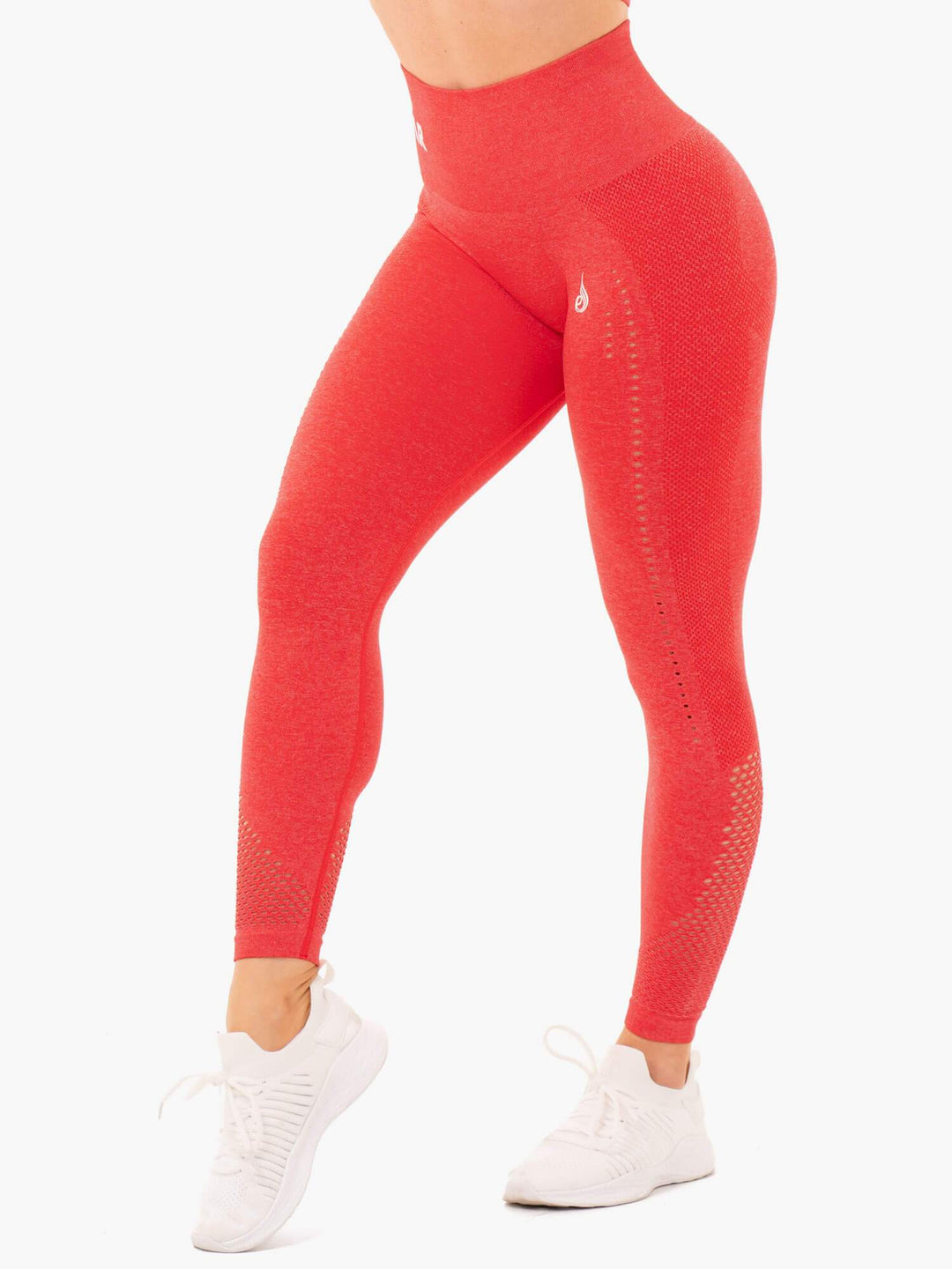 Seamless Staples Leggings - Red Marl - Ryderwear