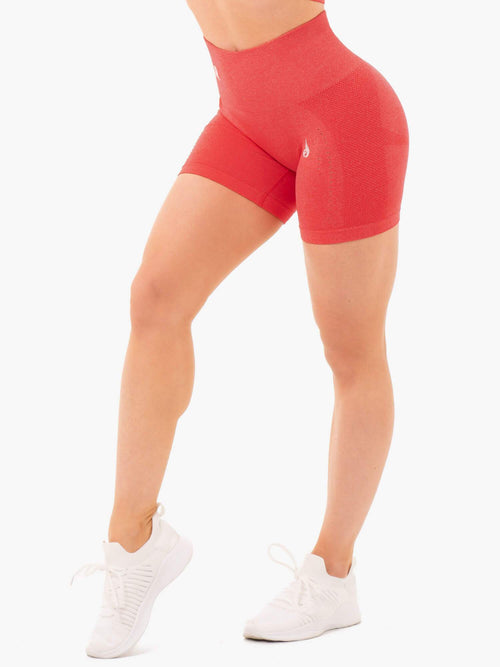 Seamless Staples Shorts Red Marl