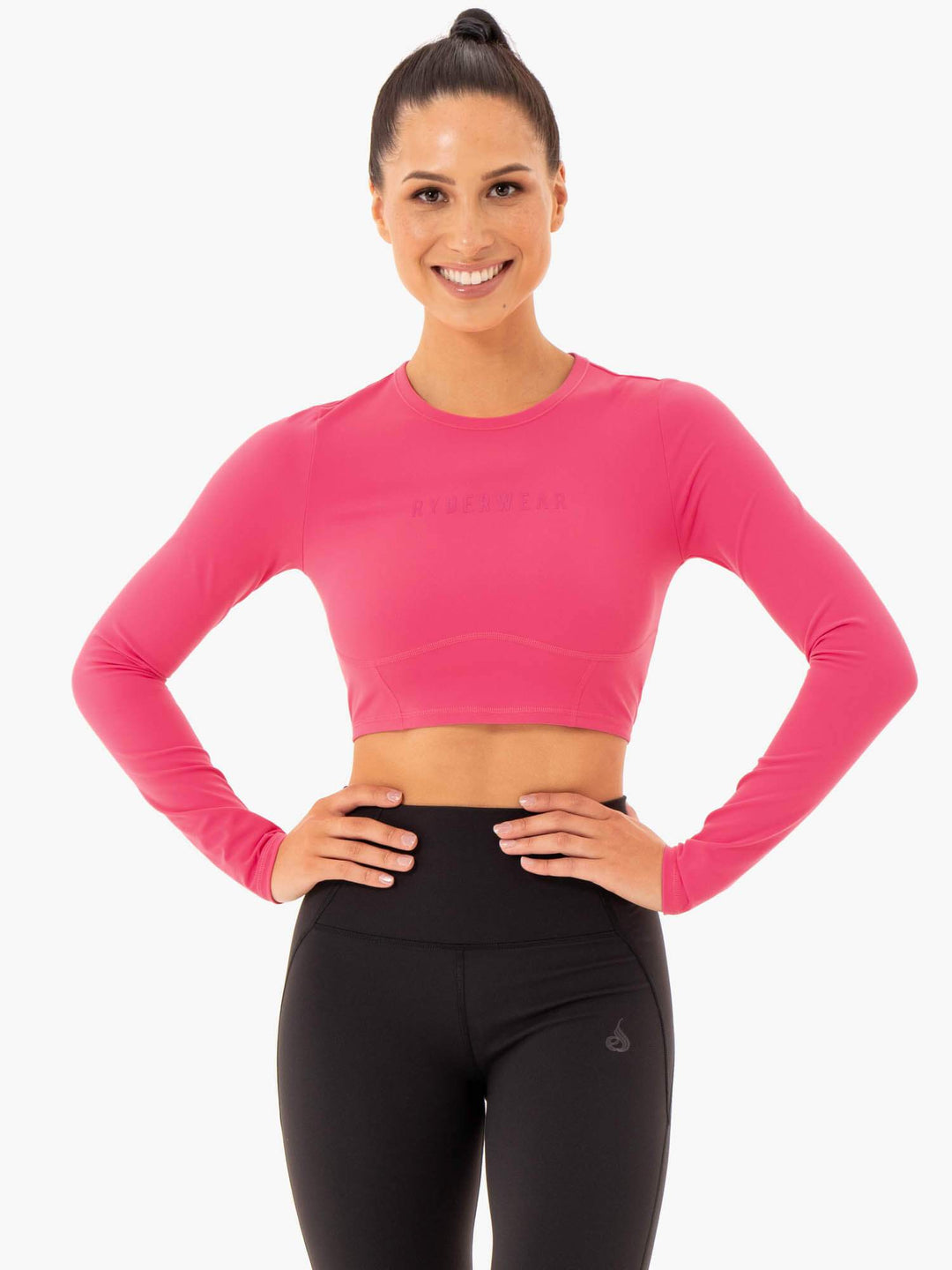 Sola Long Sleeve Top - Pink Clothing Ryderwear 