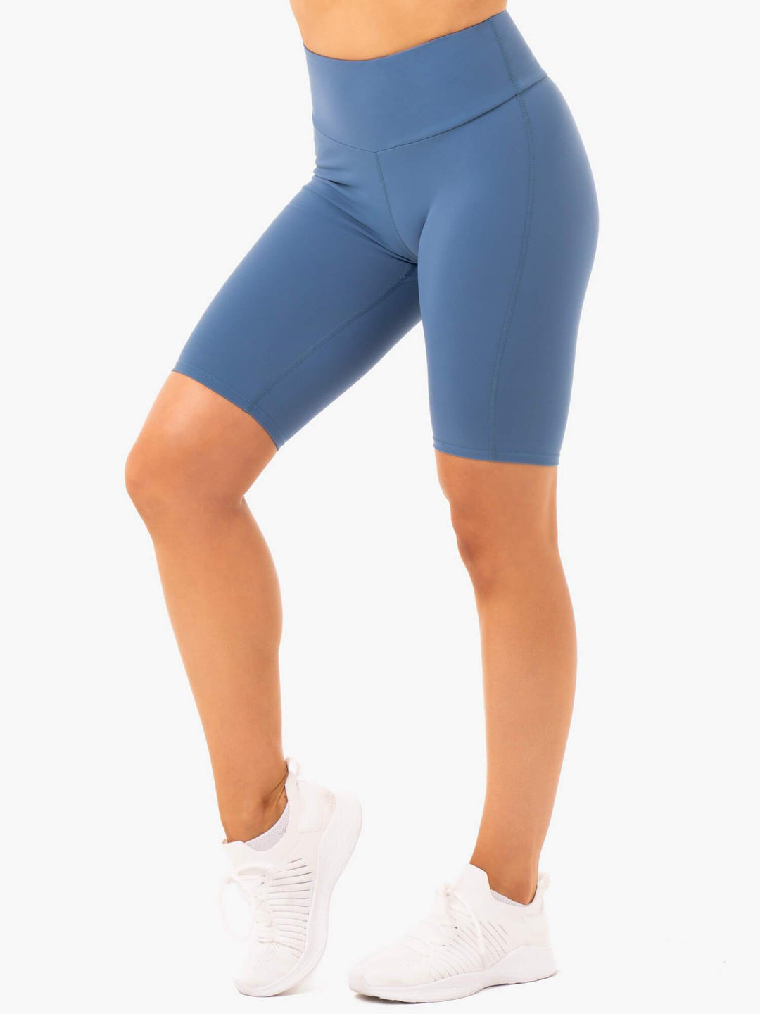 Staples Bike Shorts - Steel Blue Clothing Ryderwear 