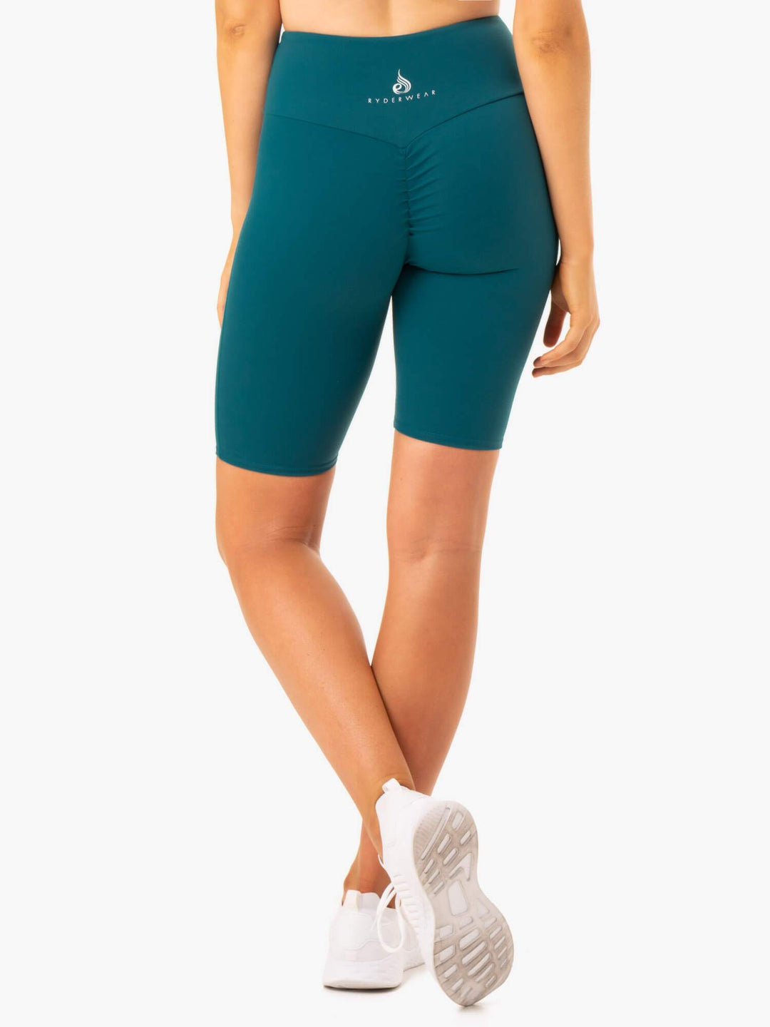 Staples Scrunch Bum Bike Shorts - Emerald Clothing Ryderwear 