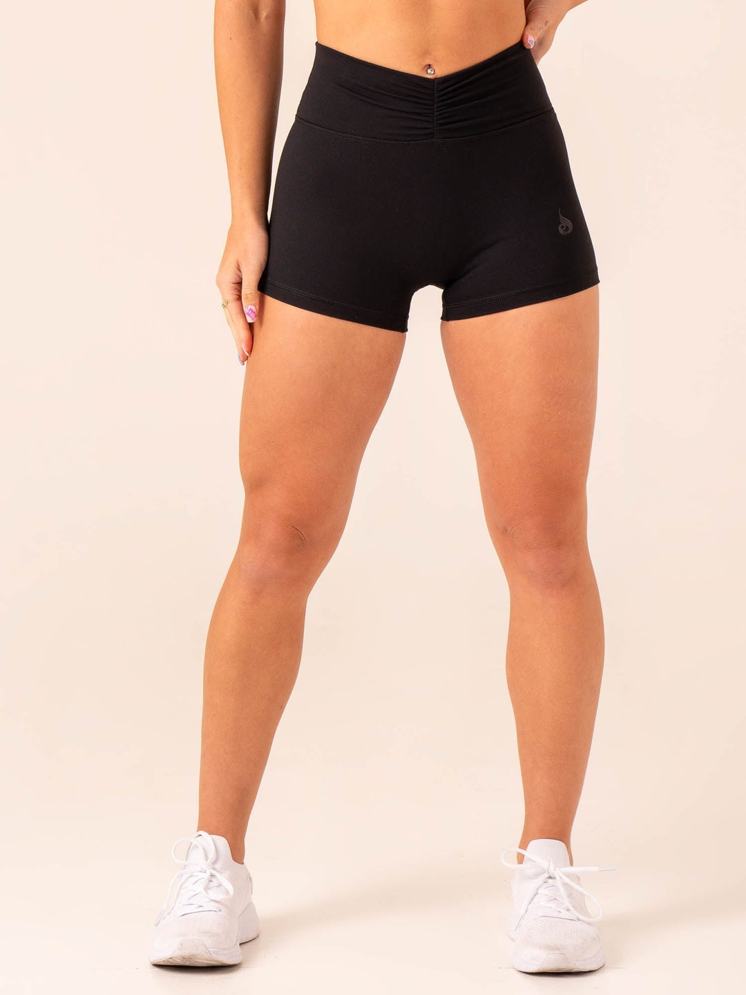 Tempo Booty Shorts - Black Clothing Ryderwear 