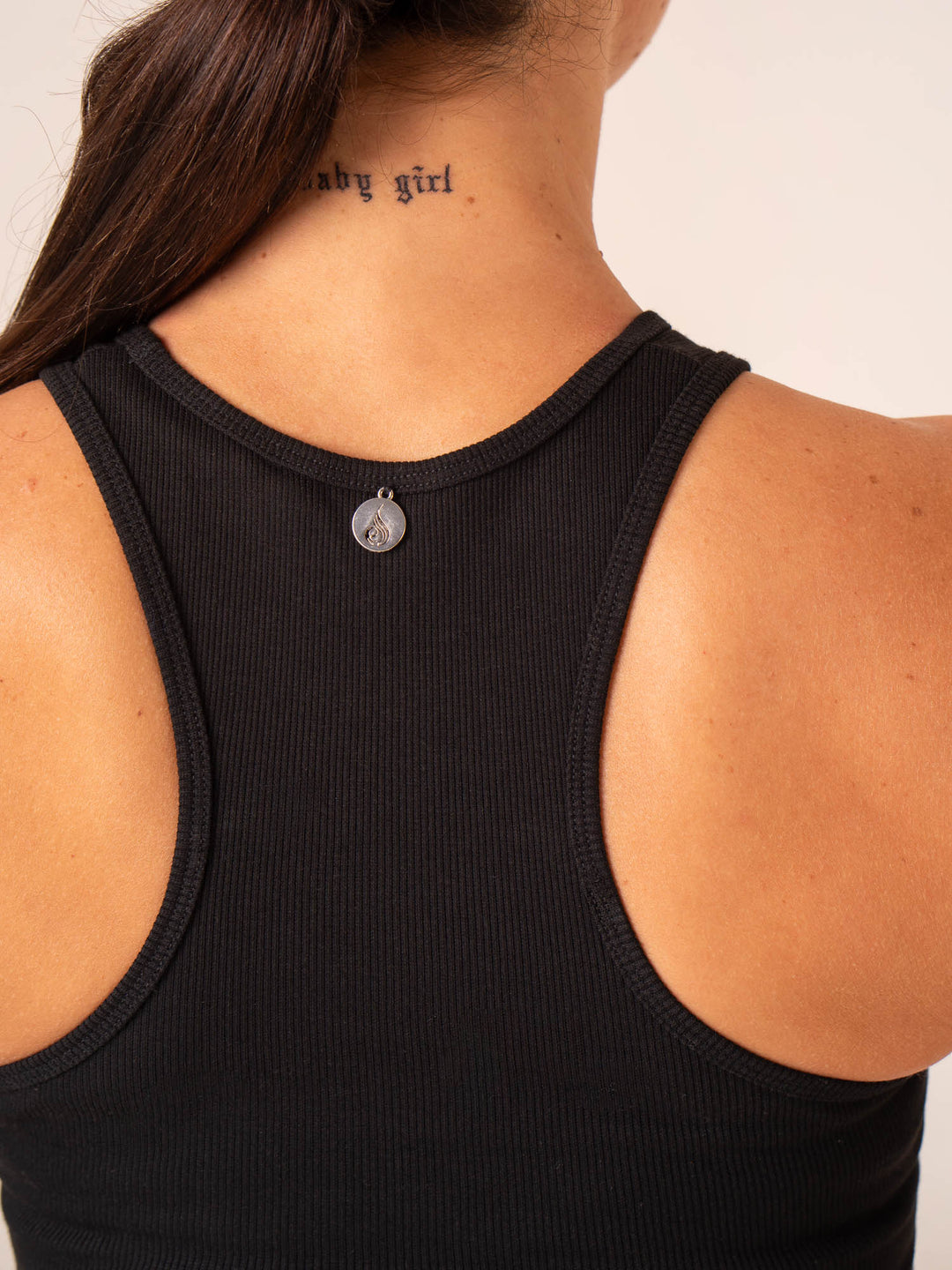 Tempo Rib Tank - Black Clothing Ryderwear 